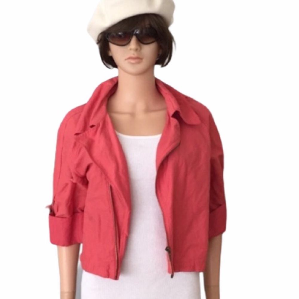 CAbi Coral Scooter Asymmetrical Zip Moto Jacket #913